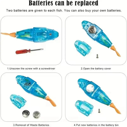 Magic Swimming Fish™ — Light-Up Bath Toy