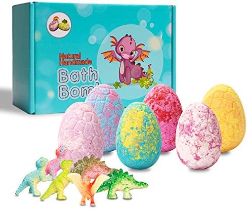 6-Piece Dinosaur Surprise Toy Bath Bomb Set