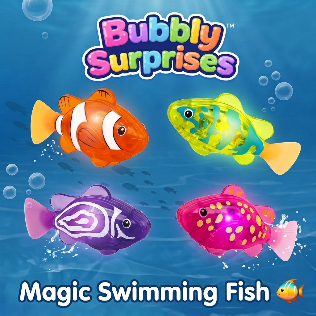 Magic Swimming Fish™ — Light-Up Bath Toy